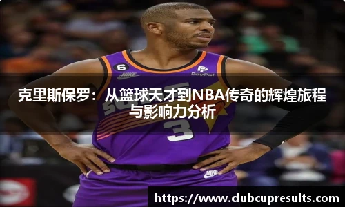 克里斯保罗：从篮球天才到NBA传奇的辉煌旅程与影响力分析